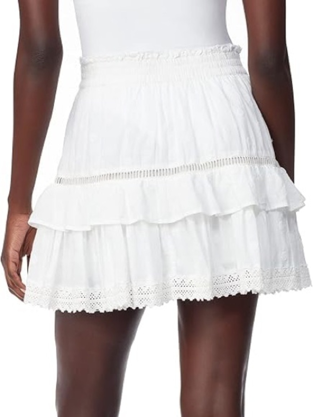 NWT Sam Edelman Meilani Cotton Tiered Mini Skirt